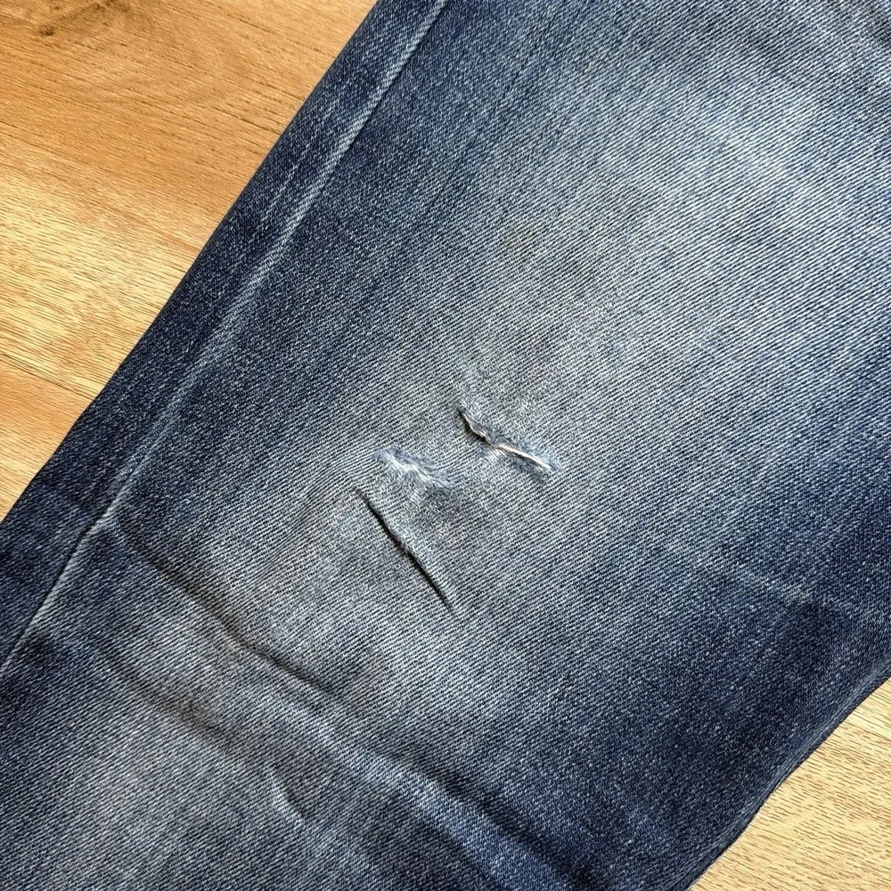 Diesel Krayver Jeans Men 31x30 Blue Slim Carrot Stretch Dark Wash Distress R86L0